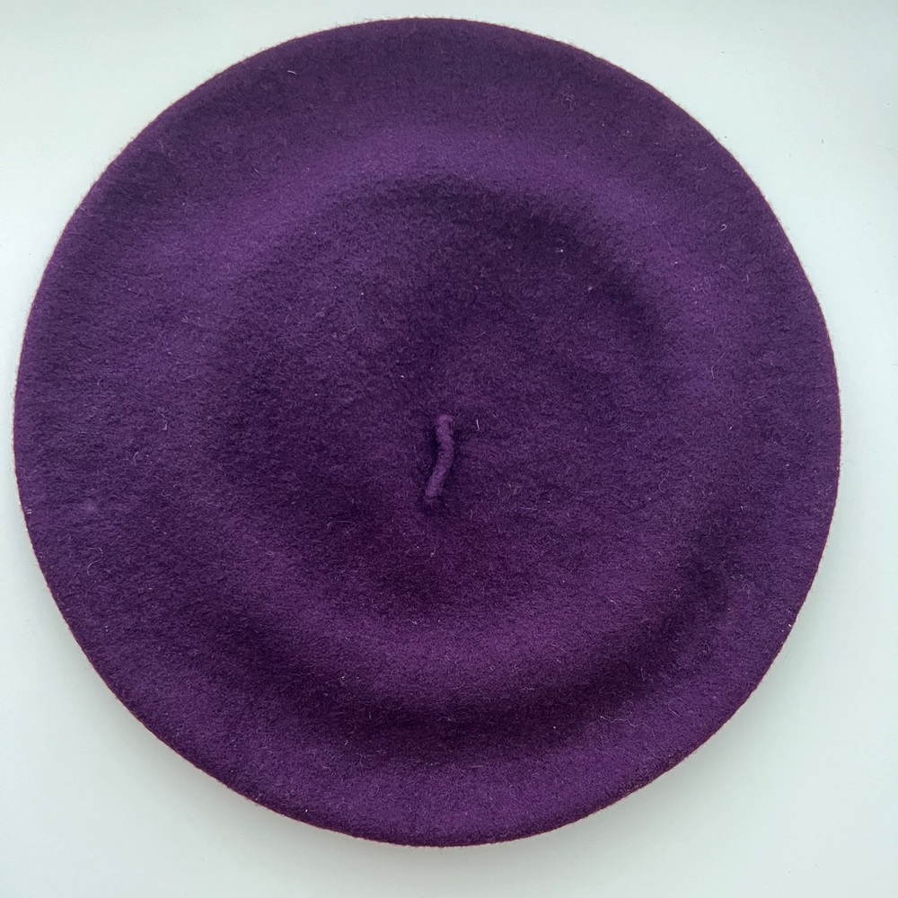 Importing purple wool beret